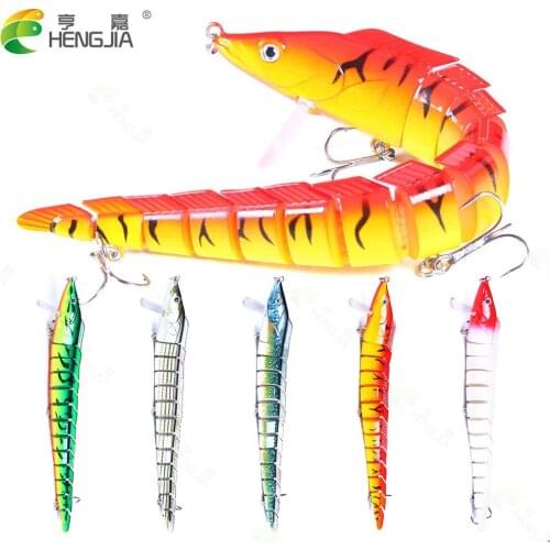 HENGJIA 13 Multi-Section Jointed Hard Baits 5Pcs 23cm 46g Bass Striper Swimbait Artificial Big Jerkbait Long Fishing Lures