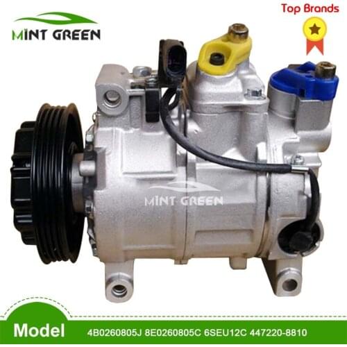 Air conditioner car compressor For Car Audi A4 A6 For Car VW Polo 8E0260805C 4B0260805J 8E0260805B 4471908680 4471909560