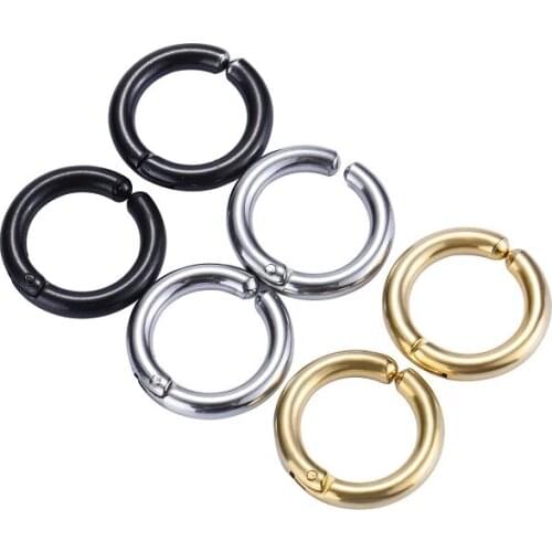 Fashion Women Men Stainless Steel Painless Ear Clip Round Ear Circle Non Piercing Fake Earrings New Popular Fashion Ear Jewelry