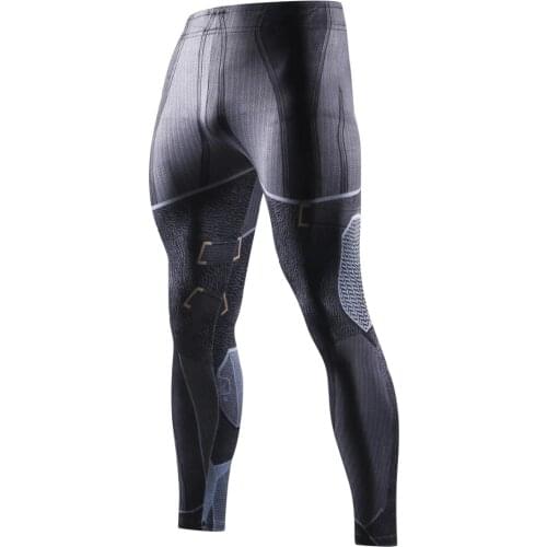 Men Sports Tights Running Gym Workout Training Jogging Quick Dry Leggings Men Gym Fitness Compression Pants Legging MMA 3D Print