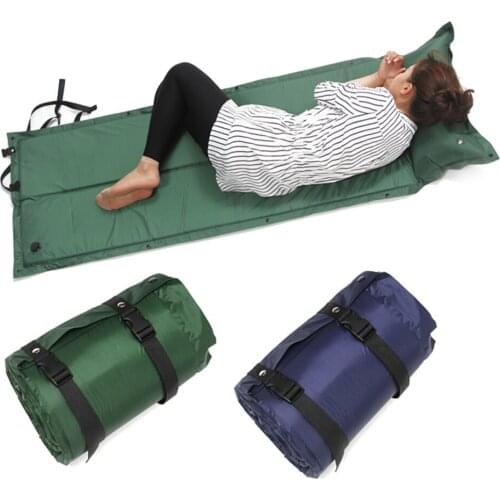 Outdoor Sleeping Pad Inflatable Air Mattress Sleeping Pad Camping Folding Bed Cushion Pillow Ultralight Cushion Hiking Trekking