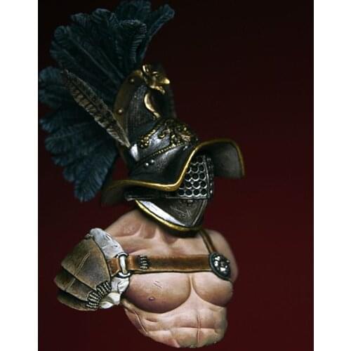 Unpainted Kit 1/20 Knight of Gladiator-- soldier ancient bust Resin Figure miniature garage kit