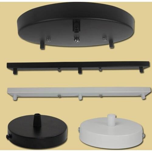 Ceiling Plate Hanging Chassis Base Retro Lamp Bases Iron Pendant Lamp Plate Lighting Fixture Ceiling Fittings DIY Wall Lamp Rose