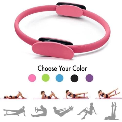 Professional Yoga Circle Magic Ring Women Fitness Resistance Circle Gym Workout Pilates Accessories 5Color