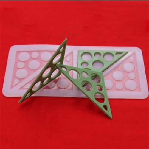 Triangles Silicone Cake Mold Sugar Craft Fondant Mould Chocolate Molds decorating Tools For Cakes Birthday Cake Border Stencil