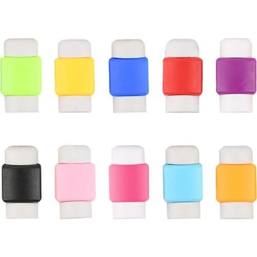 Silicone USB Cable Protector Earphone Wire Cord Protection Cover Data Charger Line Protective Sleeve For Apple Iphone 12 Samsung