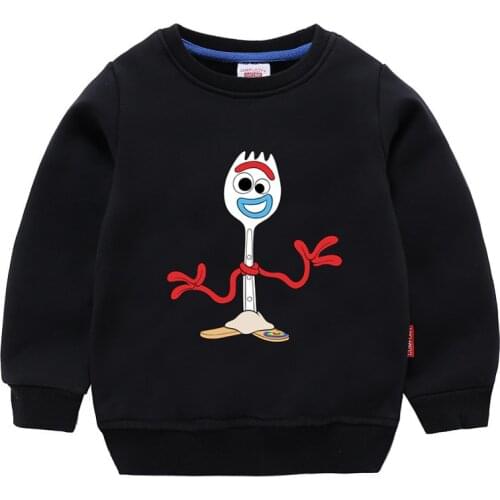 Children Forky Toy Sweater Childrens Autumn and Winter Story Sweatshirt Hoodie Christmas Black Friday Gift Clothing