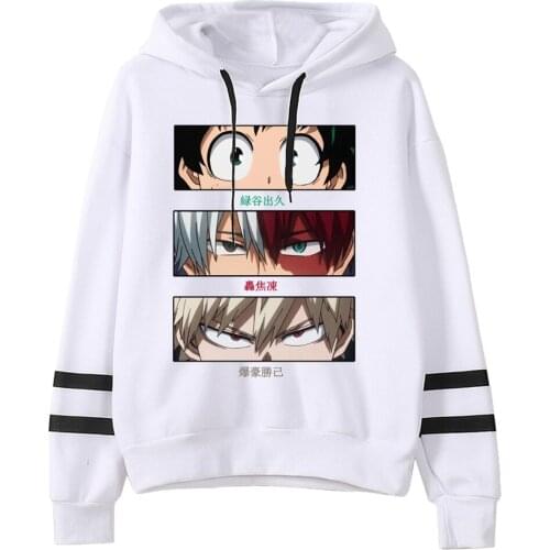 Mens Hoodies My Hero Academia Men Women Midoriya Shoto Bakugou Pullovers Streetwear Tops