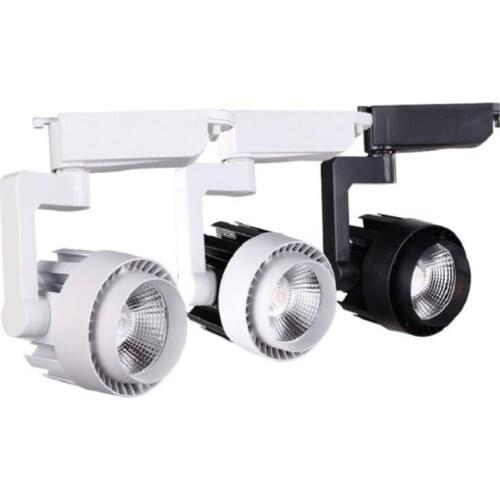 20W 30W 2 wire COB LED Track light 85-265V Track Lighting LED Spot Wall Lamp Rail Spotlights Replace Halogen Lamps Free Shipping