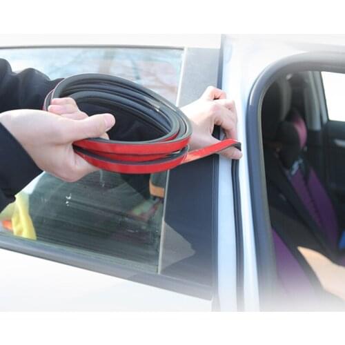 DIY Universal B Shape Type Car Door Edge Weatherstrip Sound Insulation Noise Prevention WaterProof Dustproof Seal Strip Stickers