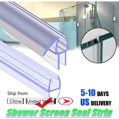 4 to 12mm Seal Gap Window Door Weatherstrip Sealing Strips Transparent Useful Bath Shower Screen Door Seal Strip Hardware