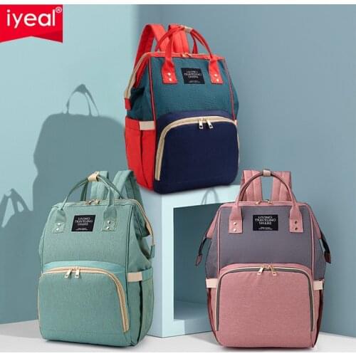 Diaper Mummy Bag Baby Care Organizer Bag Waterproof Travel Maternity Patchwork Bag Nursing Backpack