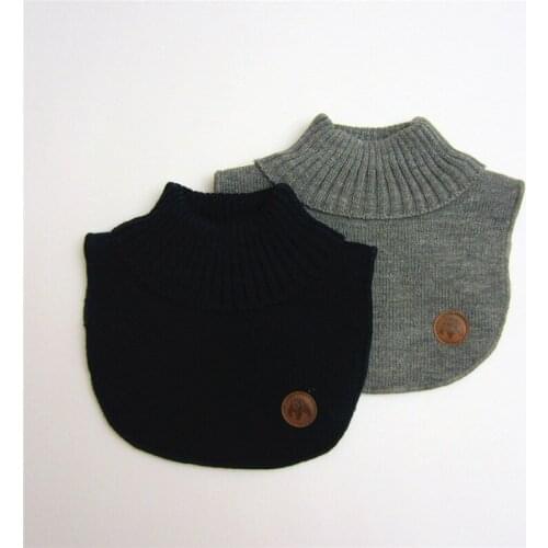 Winter Children Detachable Collars Shirt Wool Detachable Shirt Sweater Fake Collars for Under Sweaters