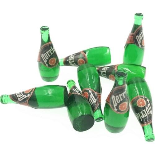 10Pcs/lot 3D Miniature Bottle Resin Cabochon Fairy Garden Decoration Crafts DIY Embellishments for Scrapbooking Accessories