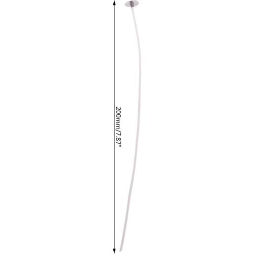 100pcs 20cm Candle Wicks Cotton Core Pre Waxed With Sustainers For Candle Making E56C