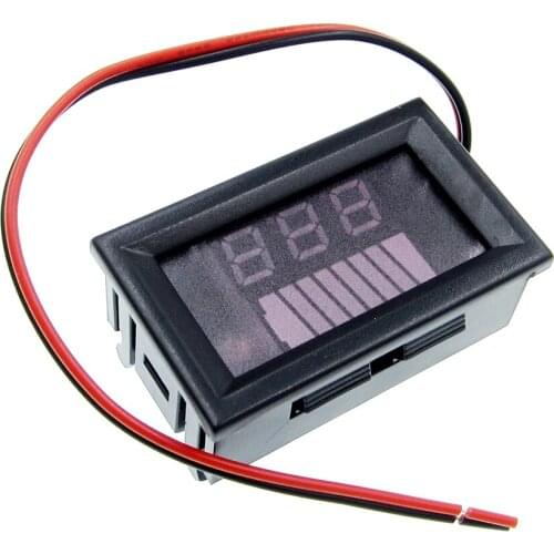12V ACID Red Lead Battery Capacity Indicator Charge Level Lead-acid LED Tester Voltmeter
