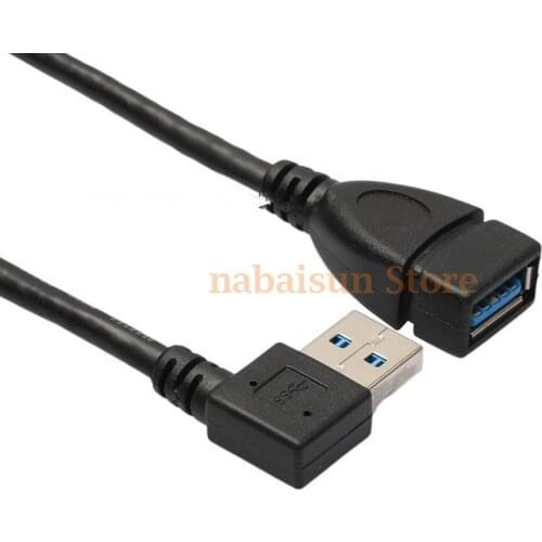 90 Degree High Quality USB 3.0 AM to AF Cable, 30CM 90degree usb3.0 male to usb3.0 female 2 pieces / lot