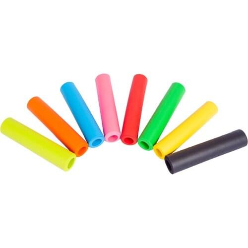 2pcs Mountain Bike Cycling Bike Gear Grips Silicone Handlebar Soft Ultralight Grips Anti-skid Shock-absorbing Bike Part