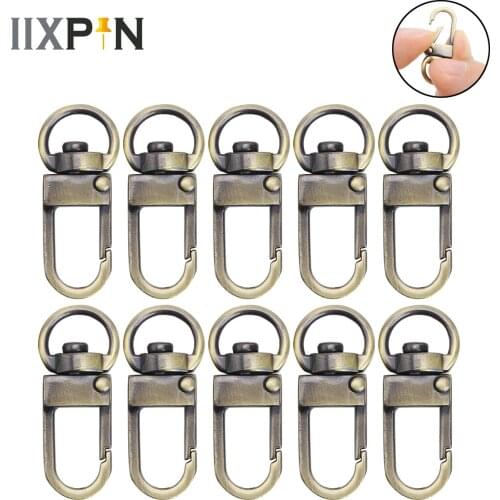 5Pcs/10Pcs Metal Buckle Snap Hooks for Luggage Bag Vintage Bag Clasp DIY Lobster Clasp Sewing Key Chain For Backpacks Straps