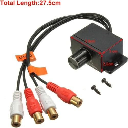 2021 New Car Audio Amplifier Bass RCA Level Remote Volume Control Knob LC-1 Universal Control Knob LC-1 Auto Audio Amplifier Vol