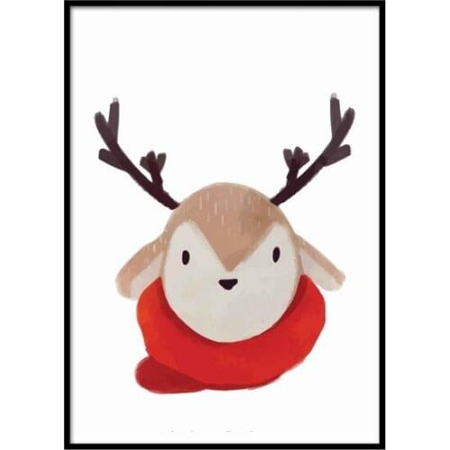 Beryl Slope Design Studio Deer Baby Room Illustration Poster wall graphics gráficos de parede настенная графика