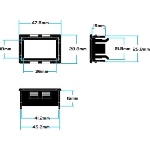 2021 New Digital Voltmeter Ammeter DC100V 10A Panel Amp Volt Voltage Current Meter Tester