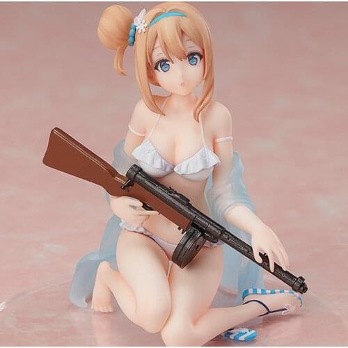 Funny Knights Girls` Frontline Suomi KP-31 PVC Action Figure 22cm Anime Sexy Girl Figure Toys Collection Model Doll Gift