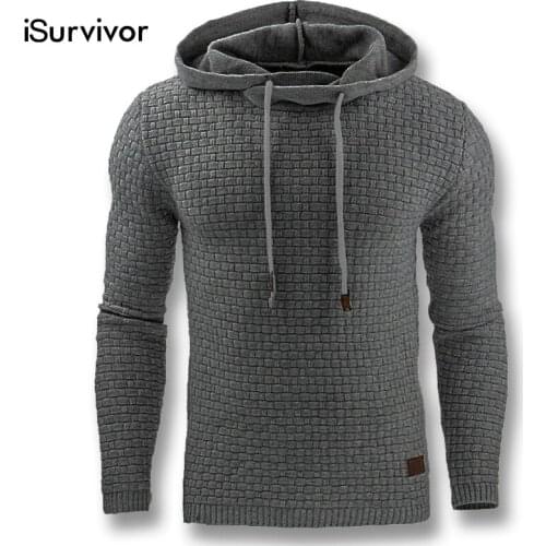 ISurvivor 2021 Men Autumn Hoodies Hooded Sweatshirts Pullovers Male Casual Fashion Slim Fitted Large Size Hoodies Hombre Outwear