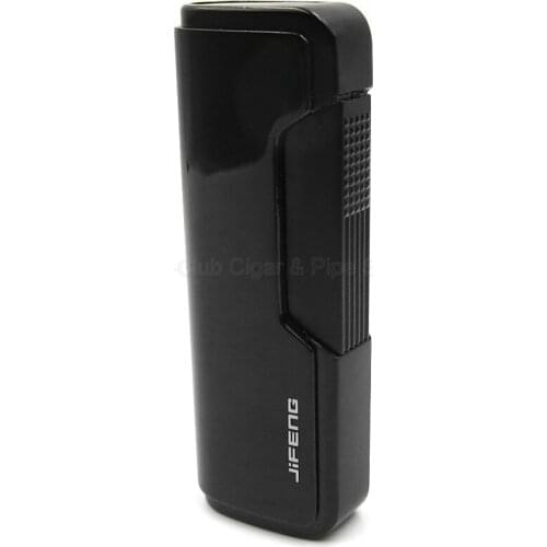 JiFeng Butane Gas Cigarette Cigar Lighter 1 Jet Torch Flame Lighter Metal Refillable Cigar Lighter Gift Box Outdoor Smoking Tool