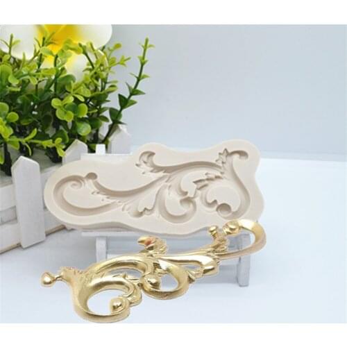 Lace Flower Shape Silicone Mold Fondant Resin Sugarcraft Mould For Pastry Cake Decorating Kitchen Tool