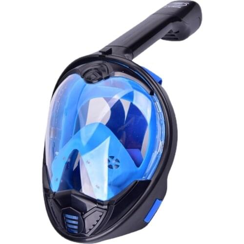 Snorkeling Mask Full Dry Swimming Equipment Adult Silicone High-definition Snorkeling Suit Double-tube Optical Diving Goggles