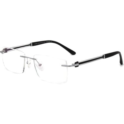 Men Women Rimless Business Pure Titanium Light Eyewear Optical Frame Eyeglasses G149