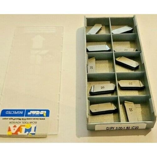 ORIGINAL 10PCS CARBIDE INSERT GIPY 3.00-1.50 IC20