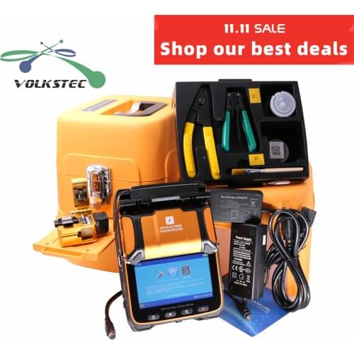 5S AI-9 Fusion splicer Machine SM & MM VFL OPM Splicing Machine with FRENCH RUSSIAN SPANISH PORTUGUESE