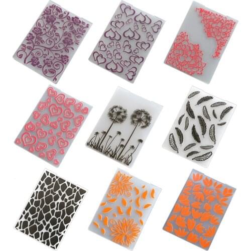 Plastic Embossing Folder For Scrapbook DIY Album Card Tool Plastic Template Stamp Card Making Decoration