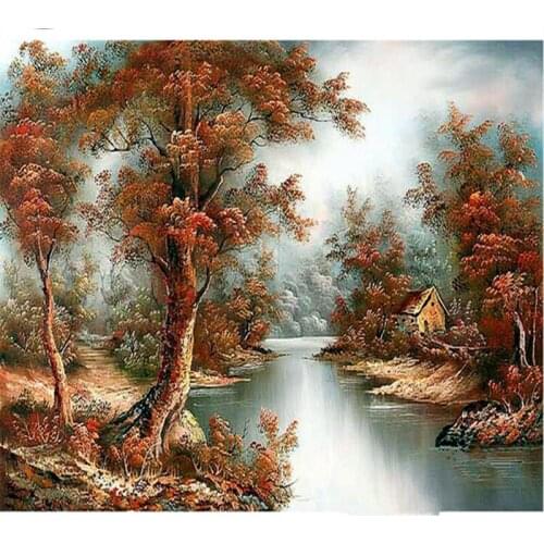 Full Square 5D DIY Diamond Painting Forest wall Picture Diamond Embroidery,Cross Stitch,Mosaic,sticker,home decoration