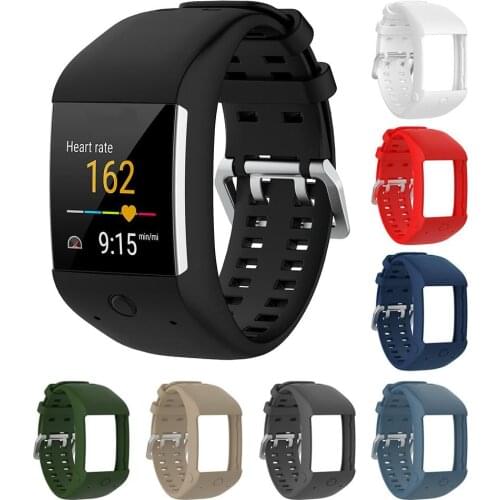 Soft Silicone Replacement Watch Band Wrist Strap For Polar M600 Smart Watch Sports Bracelet Wristband Strap 8 Colors Hot Sale