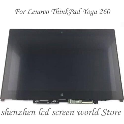 With frame For Lenovo ThinkPad Yoga 260 20GT 00NY900 12.5" FHD LCD Touch Screen Assembly + Bezel AP1EY000710 01HY619