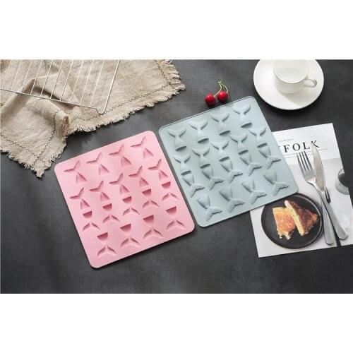 1PC 18 Mermaid Tail Fondant Cake Moulds Silicone Mold Cake Decorating Baking Tools Handmade Soap Mold Fish OK 1015