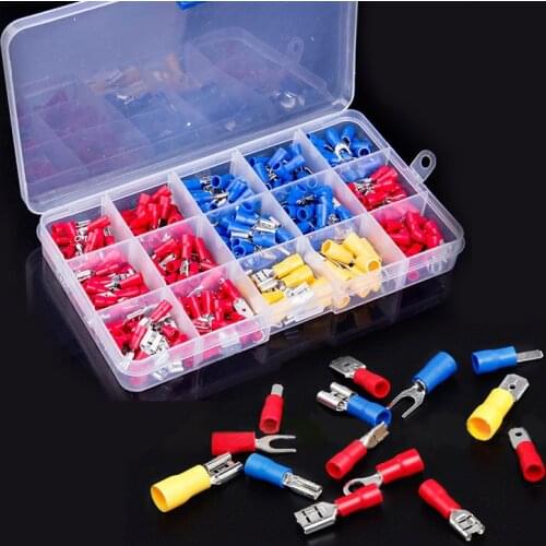 280pcs Assorted Crimp Spade Terminal Insulated Electrical Wire Cable Connector Kit Set ALI88