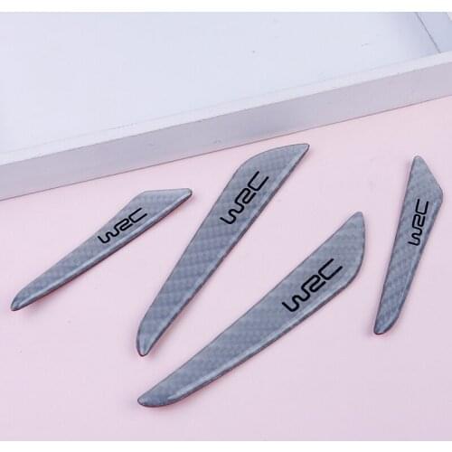 4Pcs/Set Silver Car Door Edge Guard Strip Protector Anti-collision Trim Sticker