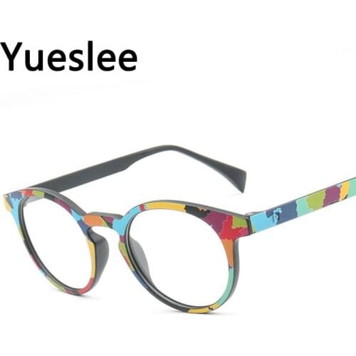 49983 High Quality Acetate Optical Glasses Frame Retro Round Popular Men Women Optical Fashion Computer Eyeglasses