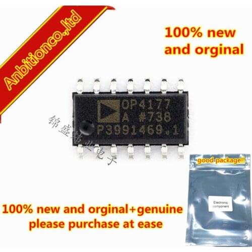 5pcs 100% new original OP4177ARZ OP4177A SOP14 Precision Low Noise, Low Input Bias Current Operational Amplifiers in stock