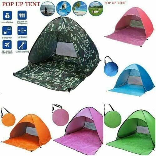 Automatic Sun Shelters Beach Tent Pop Up Tents UV Sun Shelter Lightweight Beach Sun Shade Beach Tents For Outdoor Hiking Travel