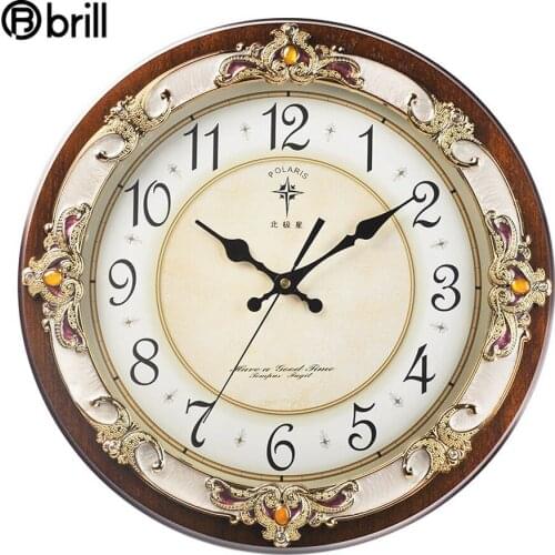 3d Large White Wall Clock Vintage Living Room Wood Luxury Wall Clocks Silent Wall Watches Home Decor Reloj Mural Vintage Horloge