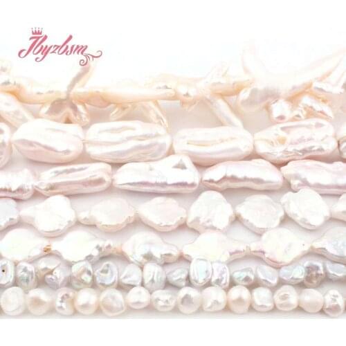 Natural Freshwater Pearl Edsion Stone Beads For Woman Gift Necklace Bracelet DIY Jewelry Making Loose Spacer Strand 15"