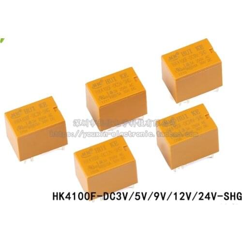 HK4100F-DC3V 5V 12V 24V-SHG 3A 6Pin 250VAC/30VDC 4100 electric relays ( A set of transformations )