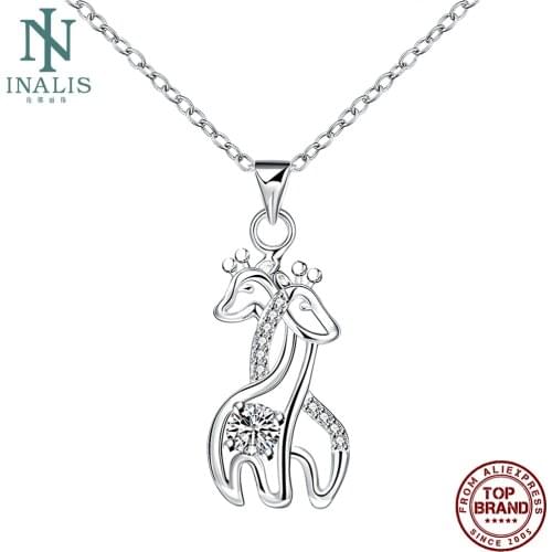 INALIS Cute Giraffe Pendant For Women Personality Romantic Animal Pendants Festival Prom Fashion Jewelry Gift Send Girlfriend