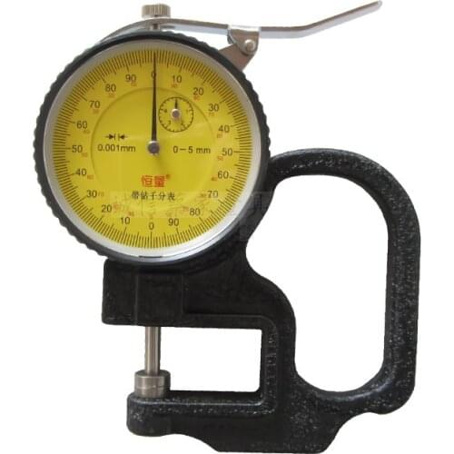 0-5mm 0.001mm Micron Dial Thickness Gauge 10mmx30mm 0.01mm thickness meter micron thickness tester width measuring tool caliper