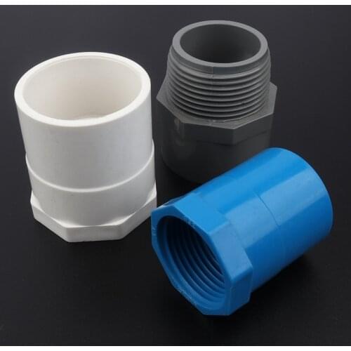 50-75mm To 1.5-2.5 Inch Female/Male Thread PVC Connector Garden Irrigation Water Pipe Connectors Aquarium Fish Tank Tube Joints